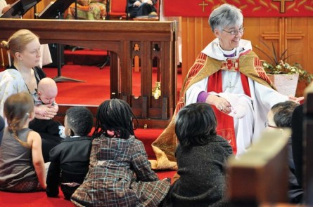 2 Children's time with Bishop Skelton