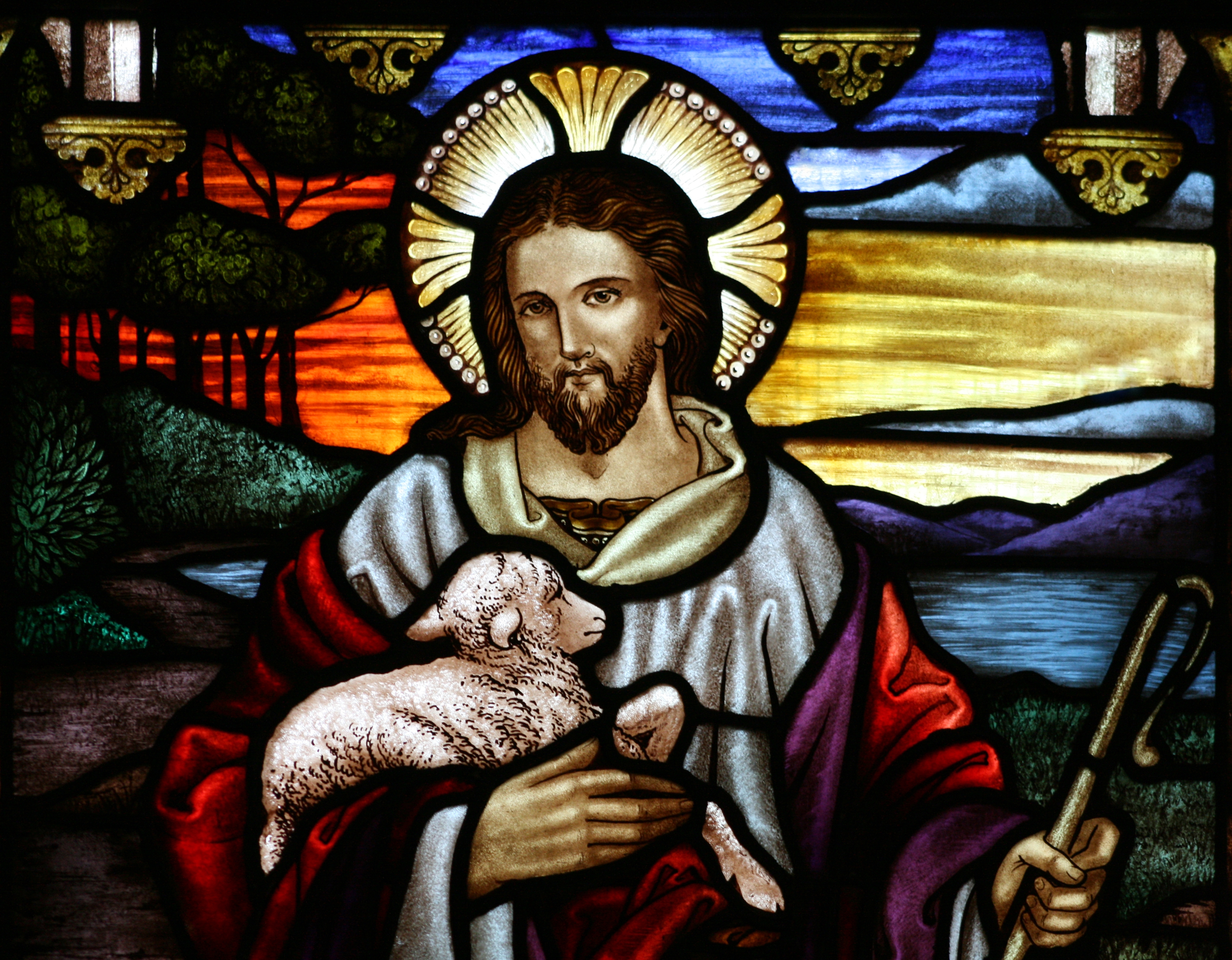 StJohnsAshfield_StainedGlass_GoodShepherd_Portrait